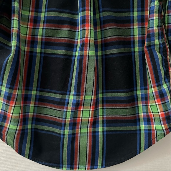 Ralph Lauren 4T Toddler Boy Green Plaid Shirt Holiday Christmas Red Black Blue - Picture 6 of 6